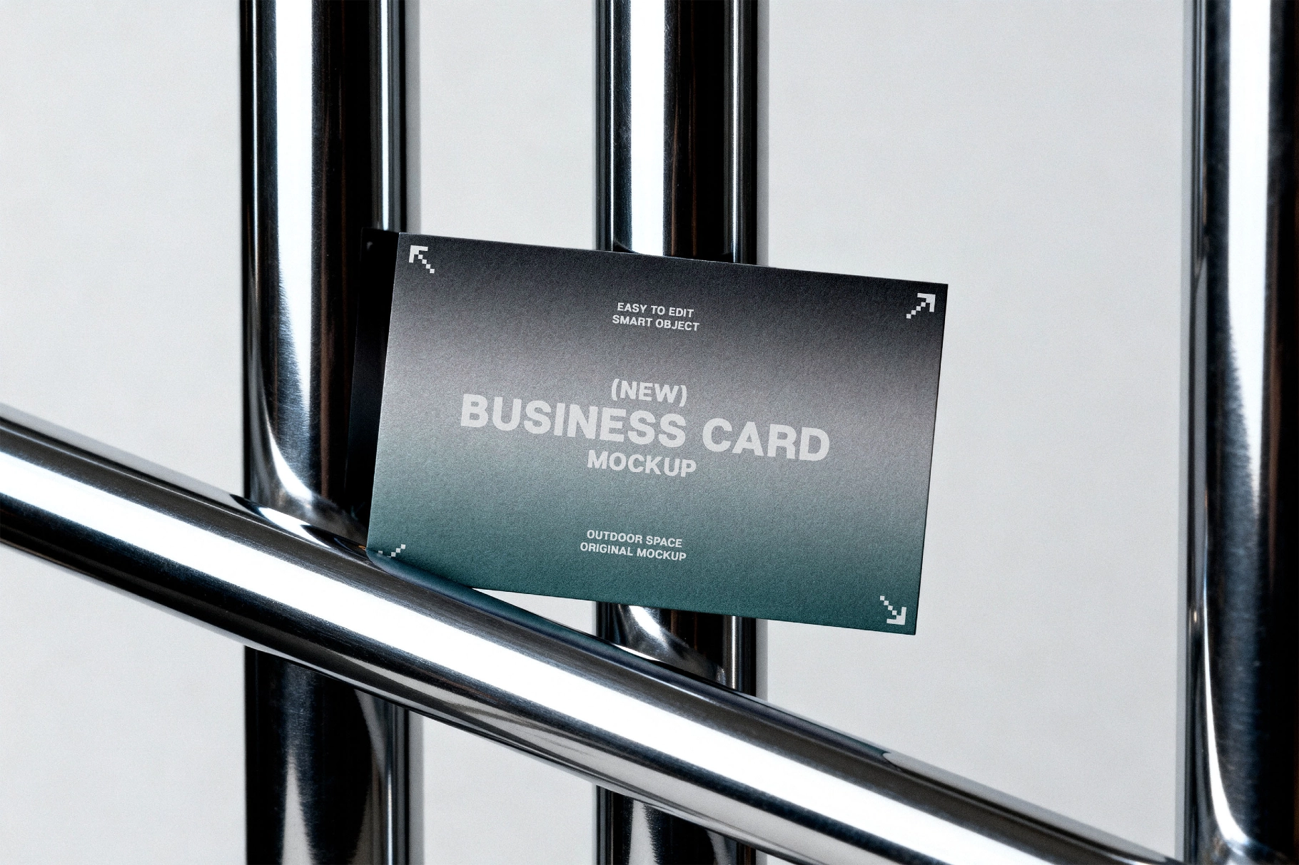 Business Card Mockup on Railing