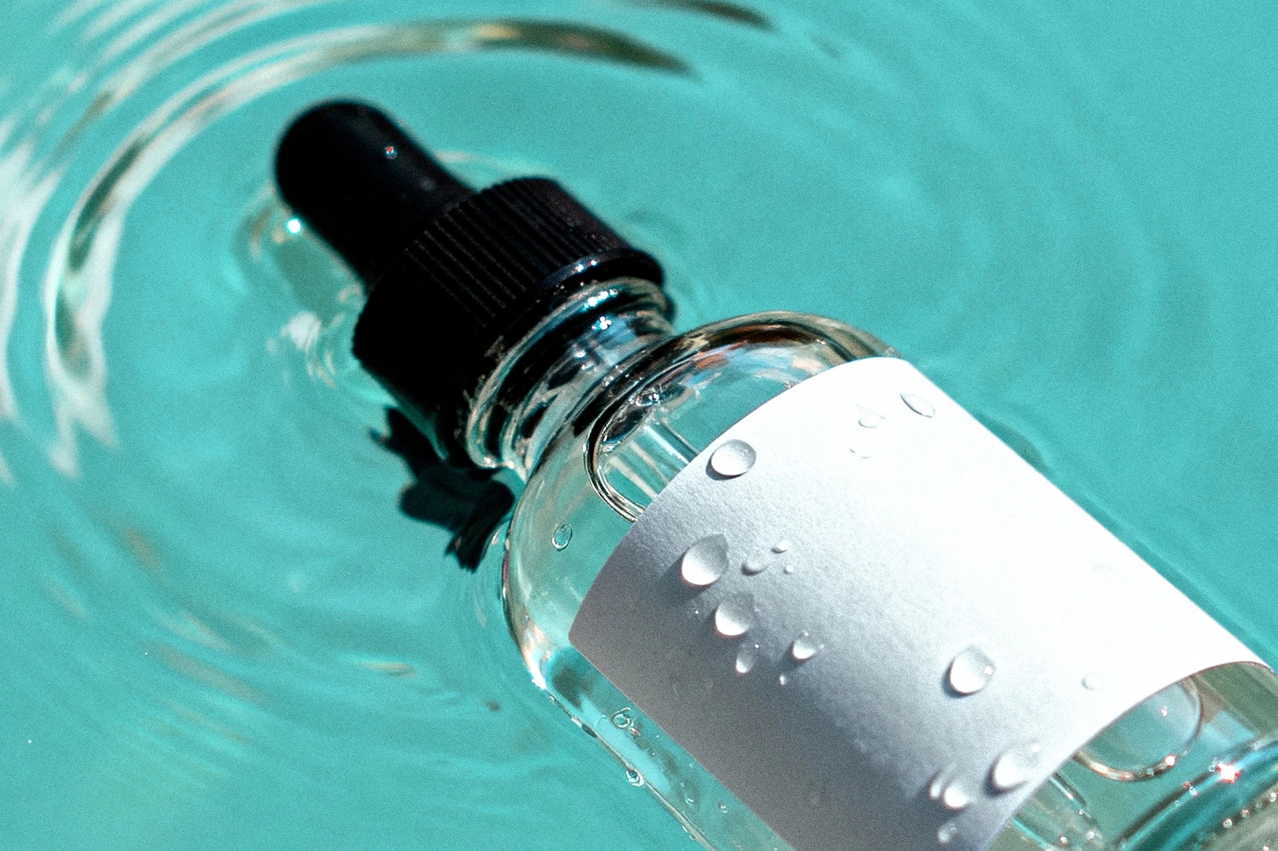 Floating Dropper Bottle Mockup