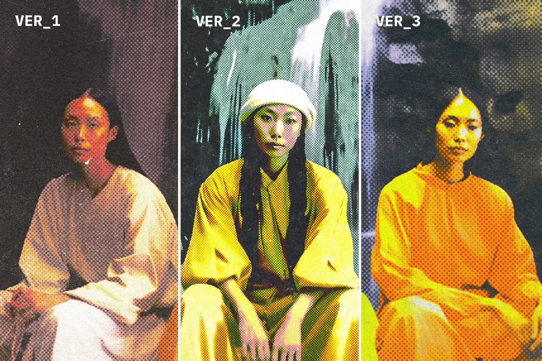 Retro Zine Styled Halftone Effect