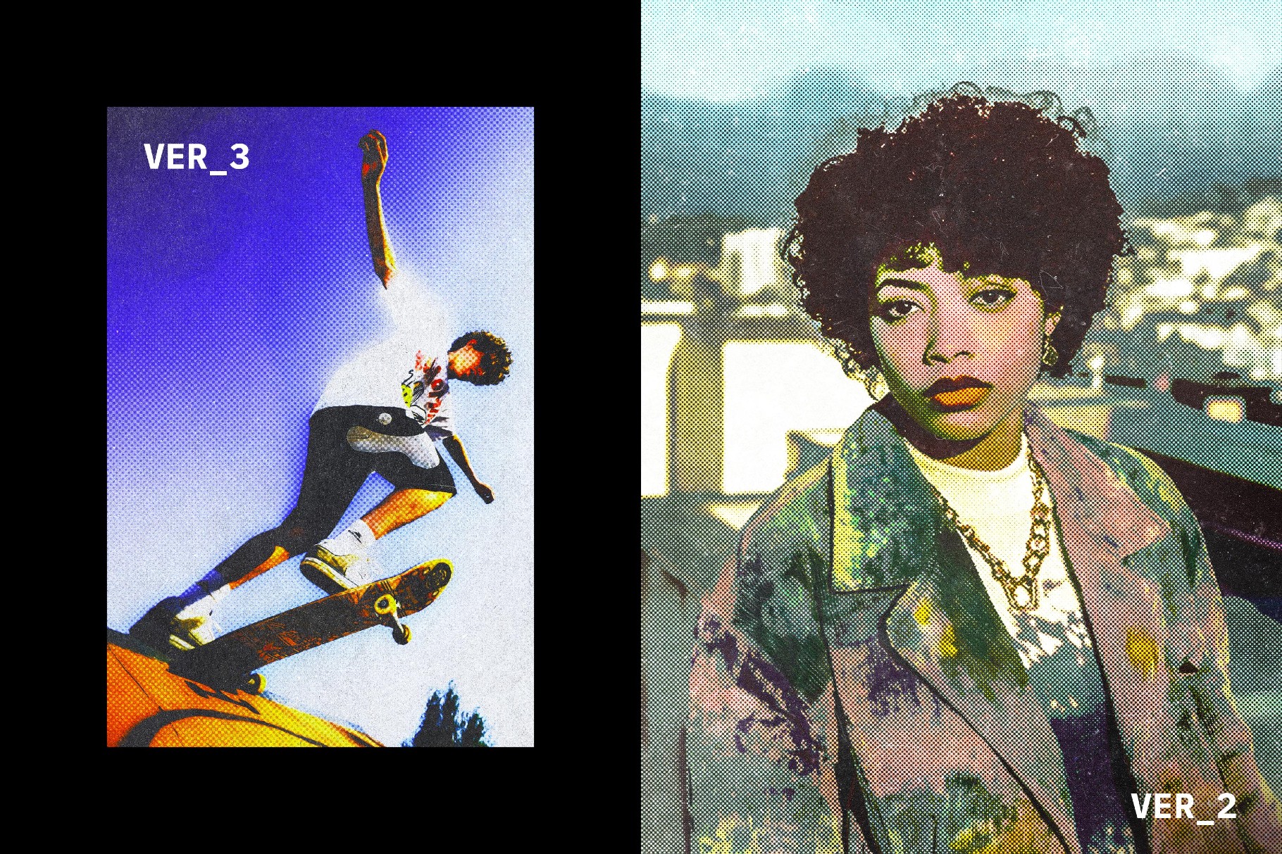 Retro Zine Styled Halftone Effect