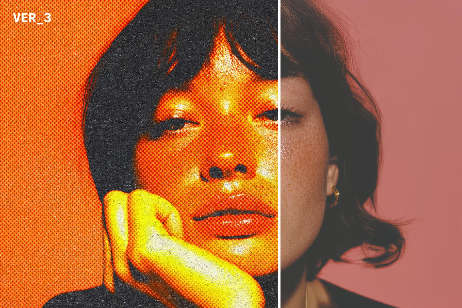 Retro Zine Styled Halftone Effect