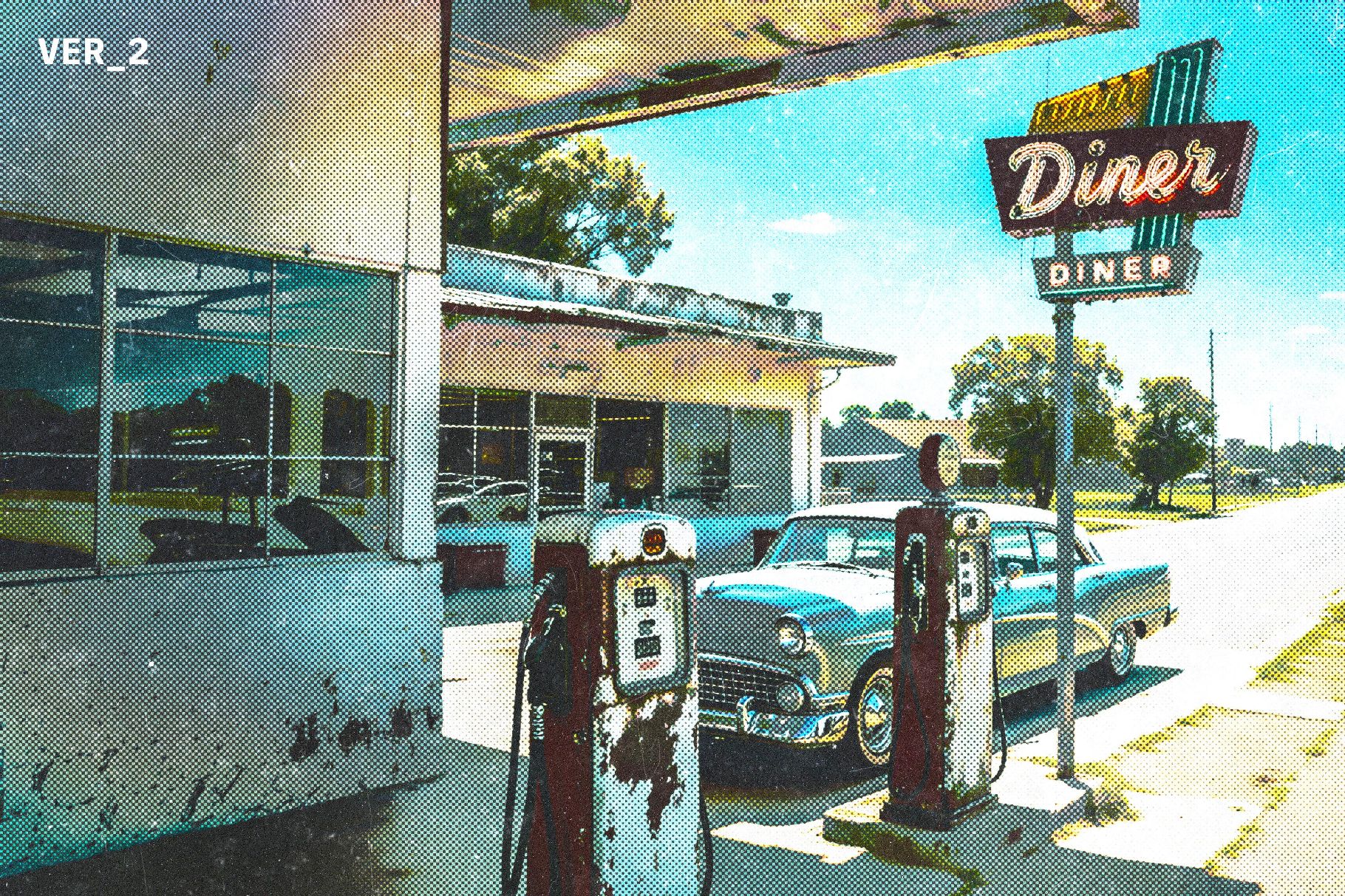 Retro Zine Styled Halftone Effect