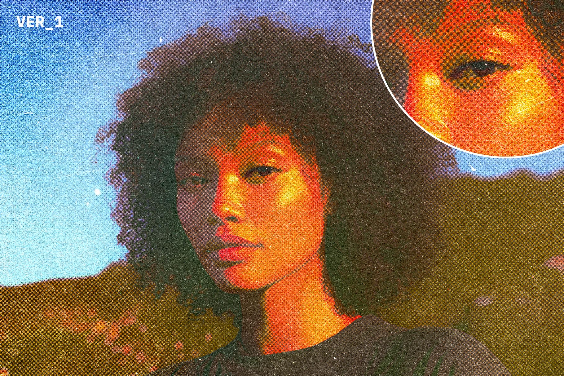 Retro Zine Styled Halftone Effect