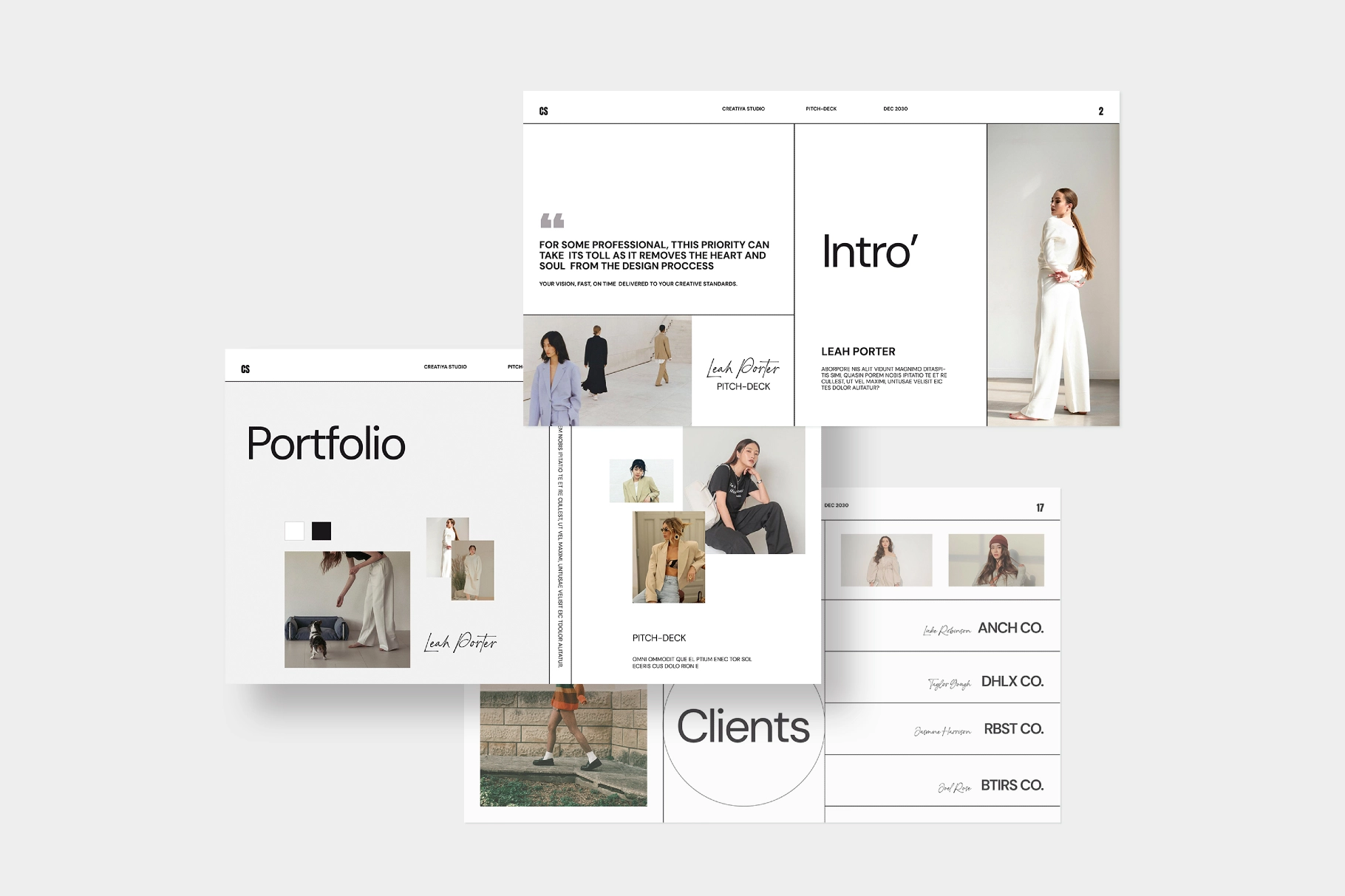 Studio Pitch Deck Presentation Template