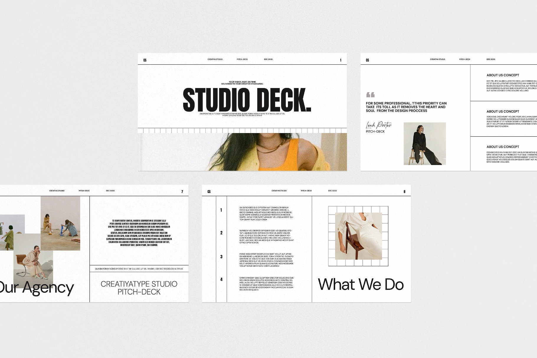 Studio Pitch Deck Presentation Template