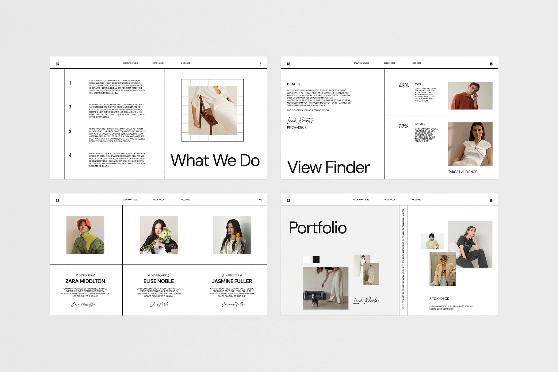 Studio Pitch Deck Presentation Template