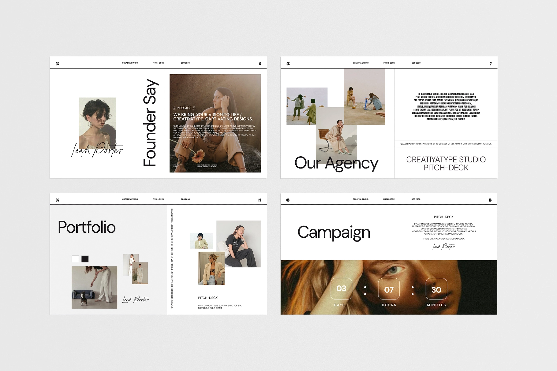Studio Pitch Deck Presentation Template