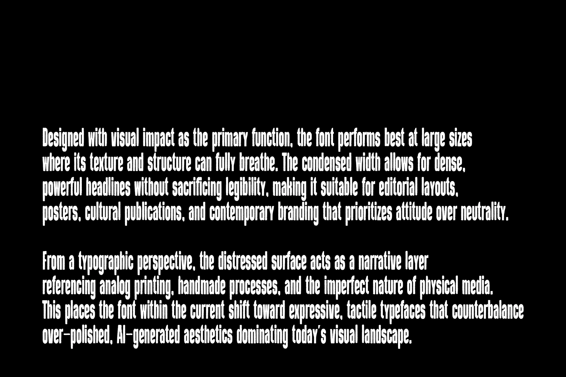 Global Premiere Rough Font