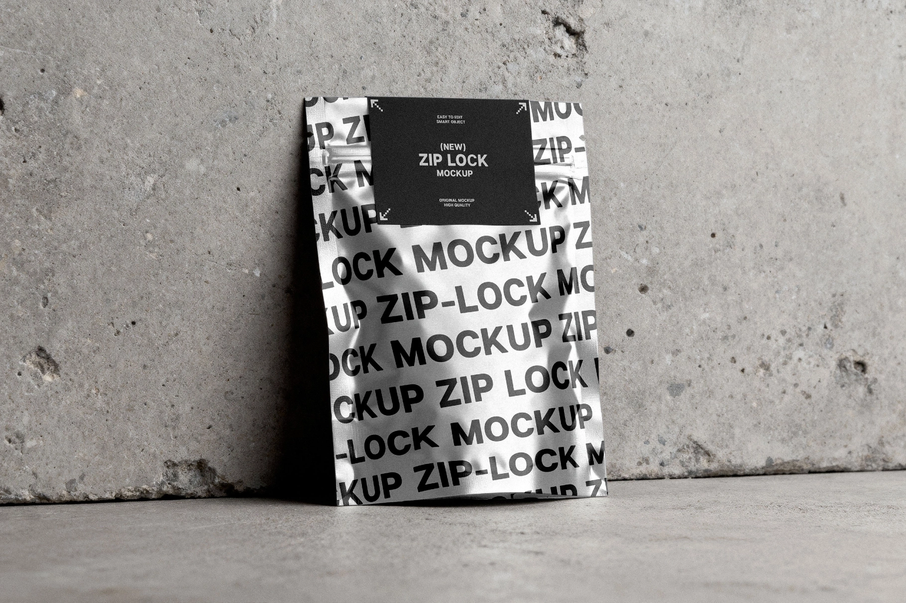 Standing Zip Lock Package Mockup