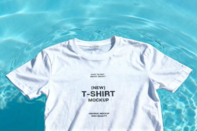 Floating T-Shirt Mockup