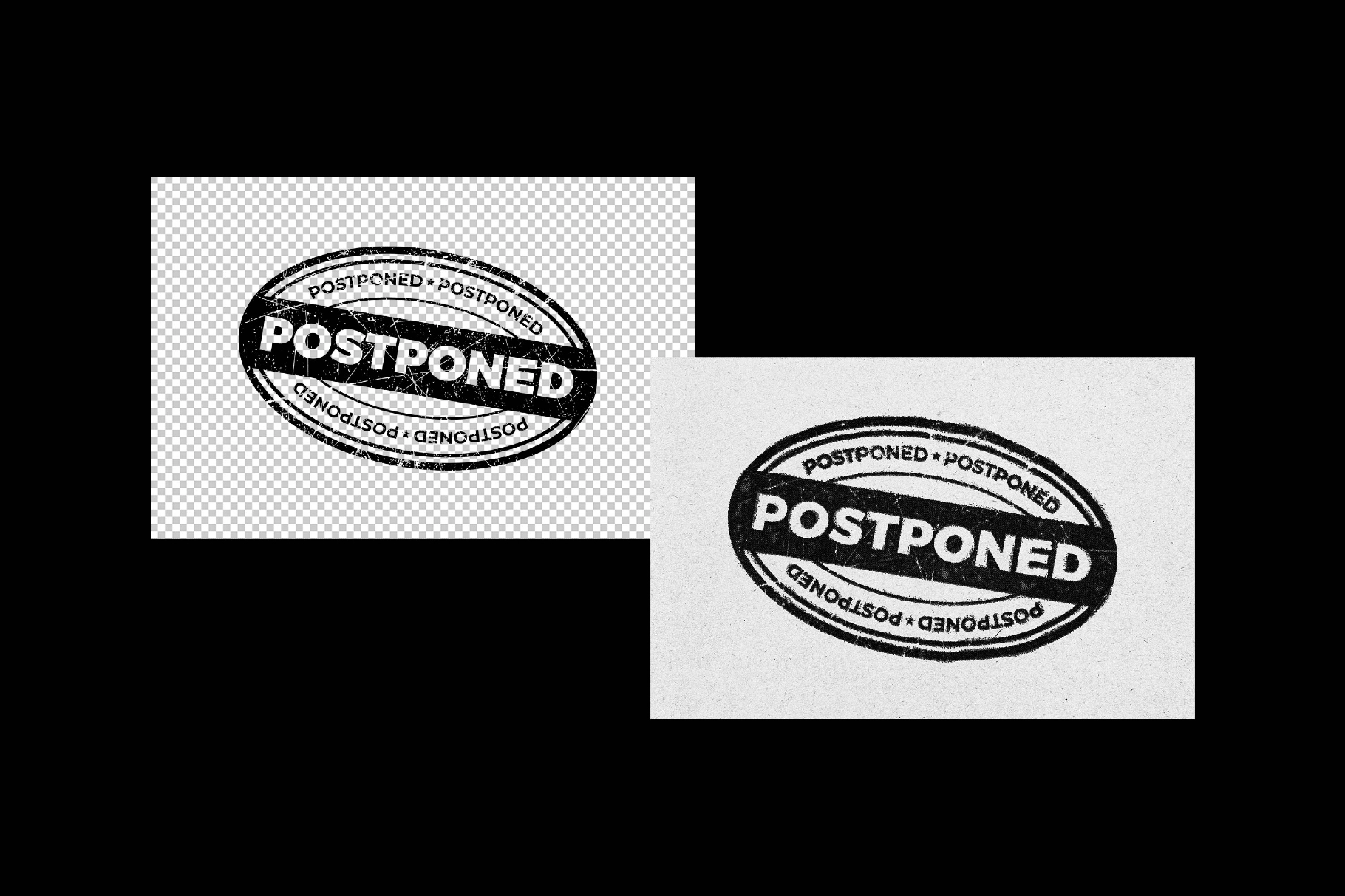 Ink Stamp Text Effect