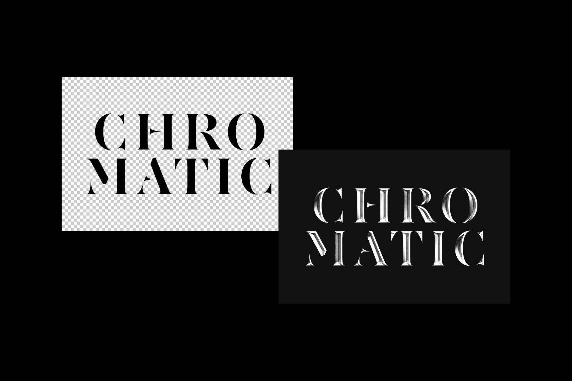 Monochrome Text Effect