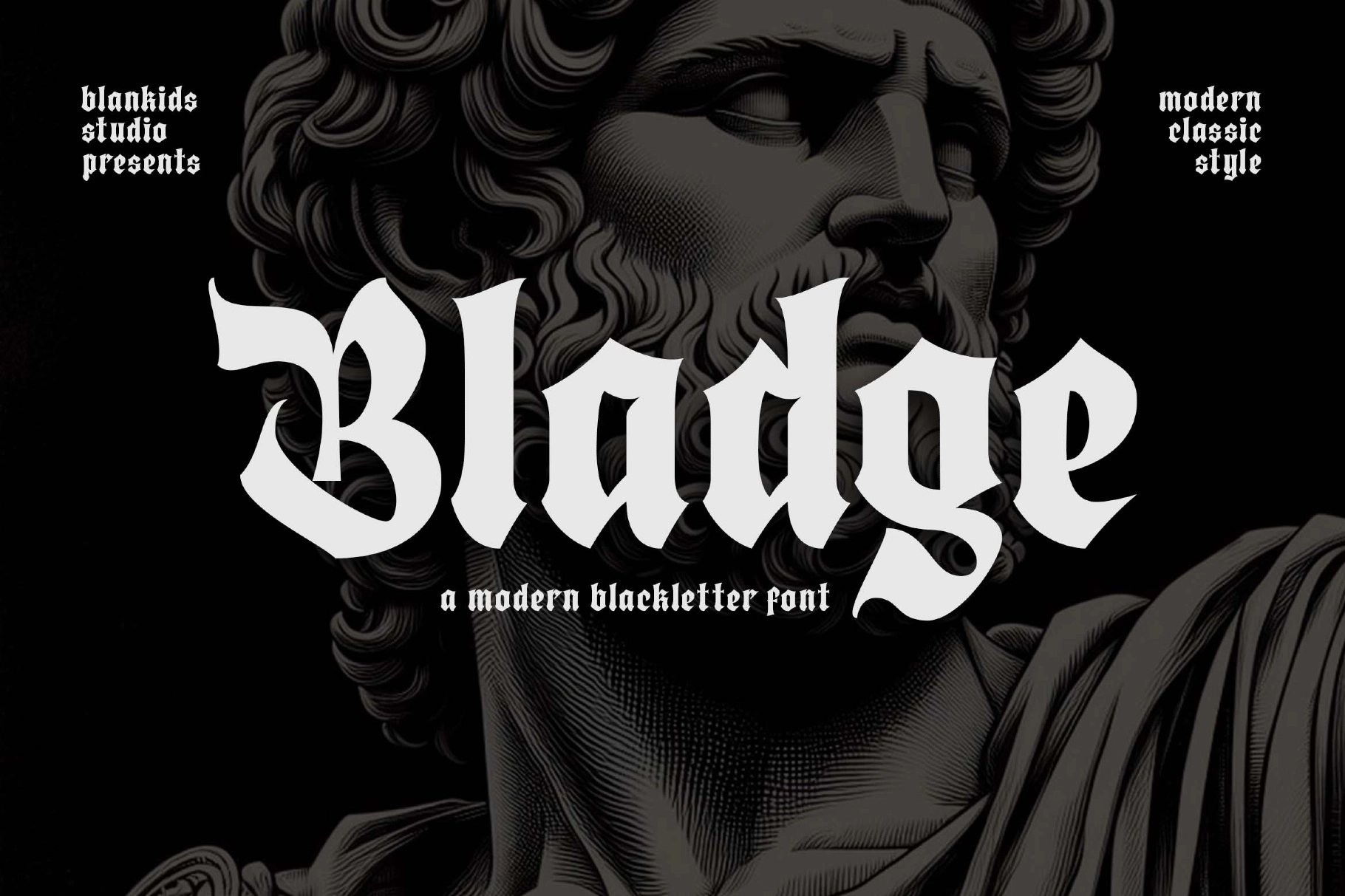 Bladge a Modern Blackletter Font