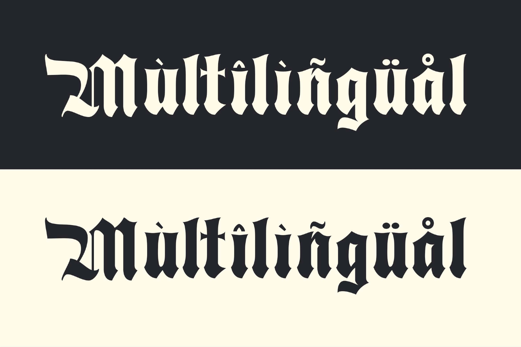 Bladge a Modern Blackletter Font