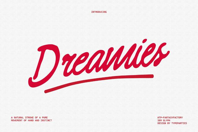 Dreamies - Retro Script Font