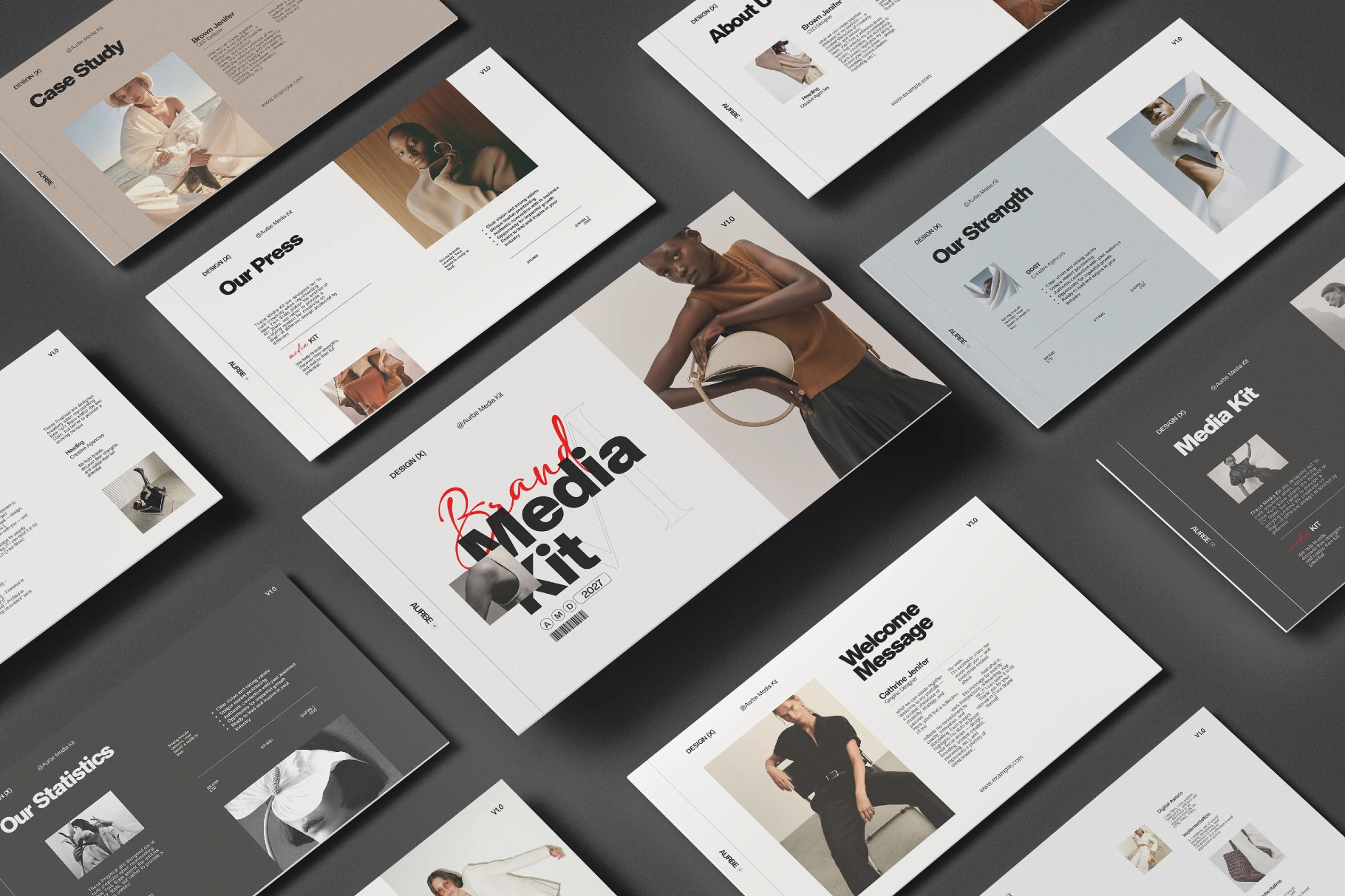 Aurbe Media Kit Presentation Template