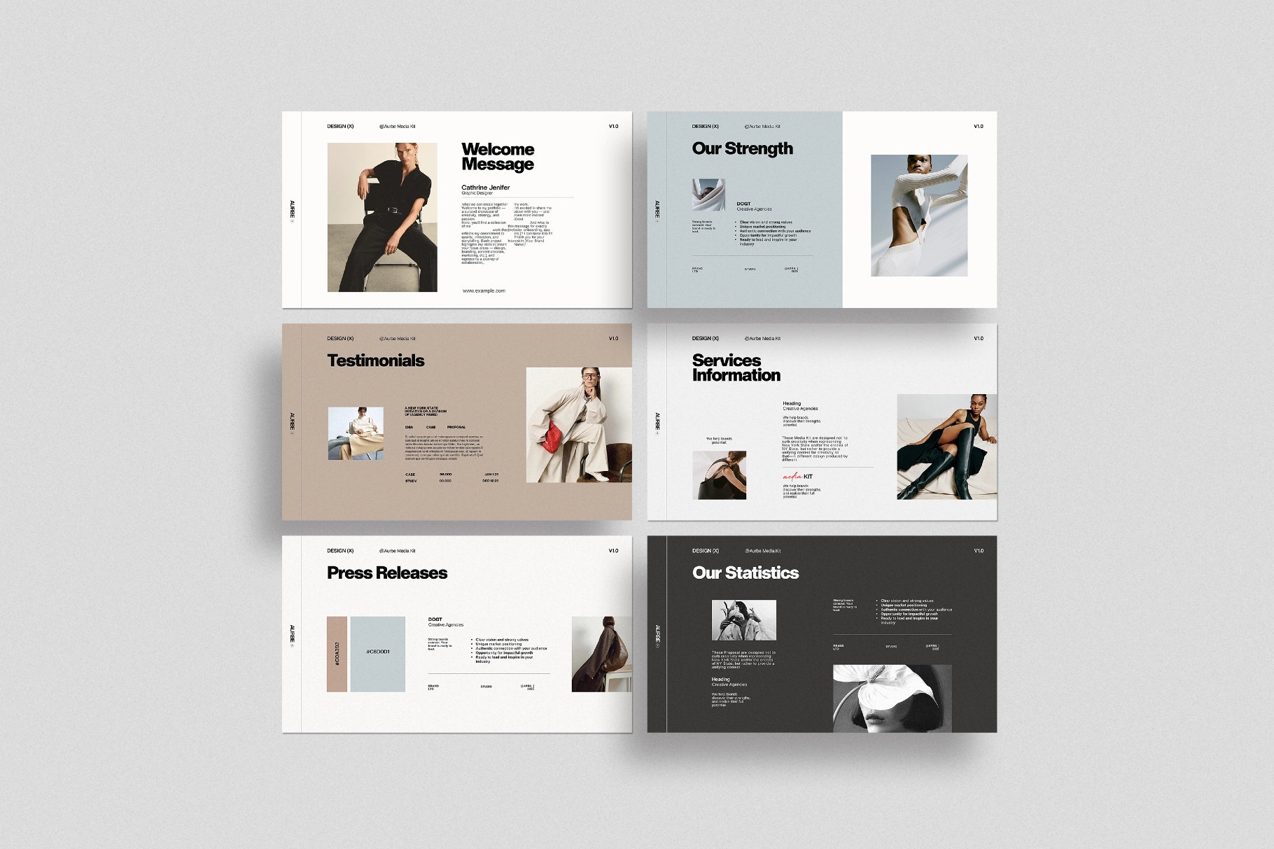 Aurbe Media Kit Presentation Template
