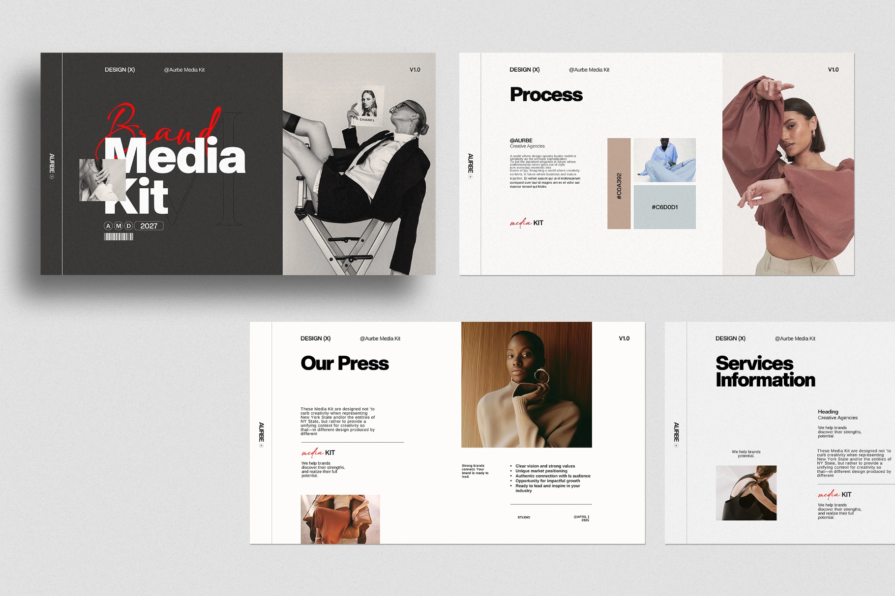 Aurbe Media Kit Presentation Template