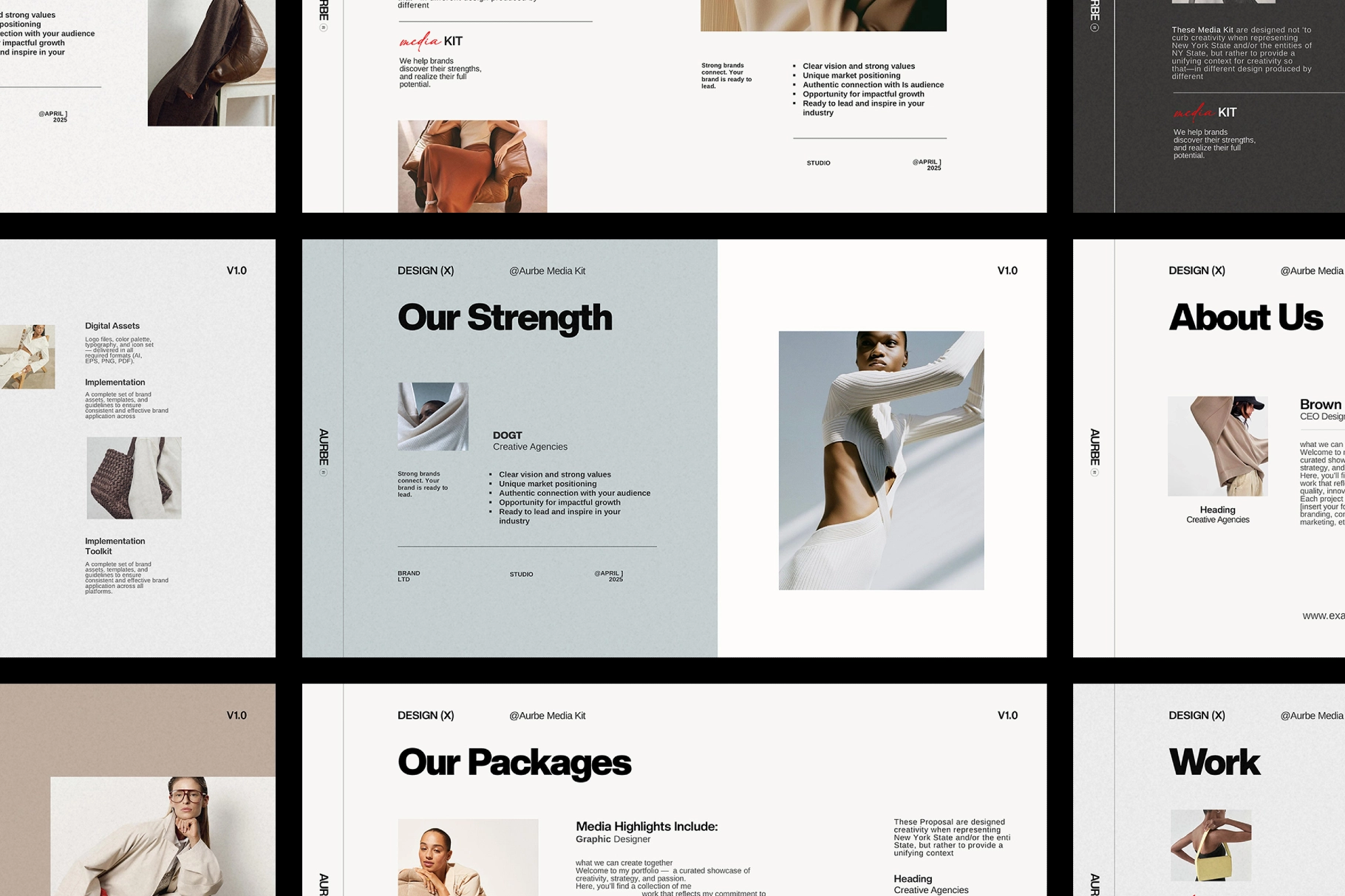 Aurbe Media Kit Presentation Template