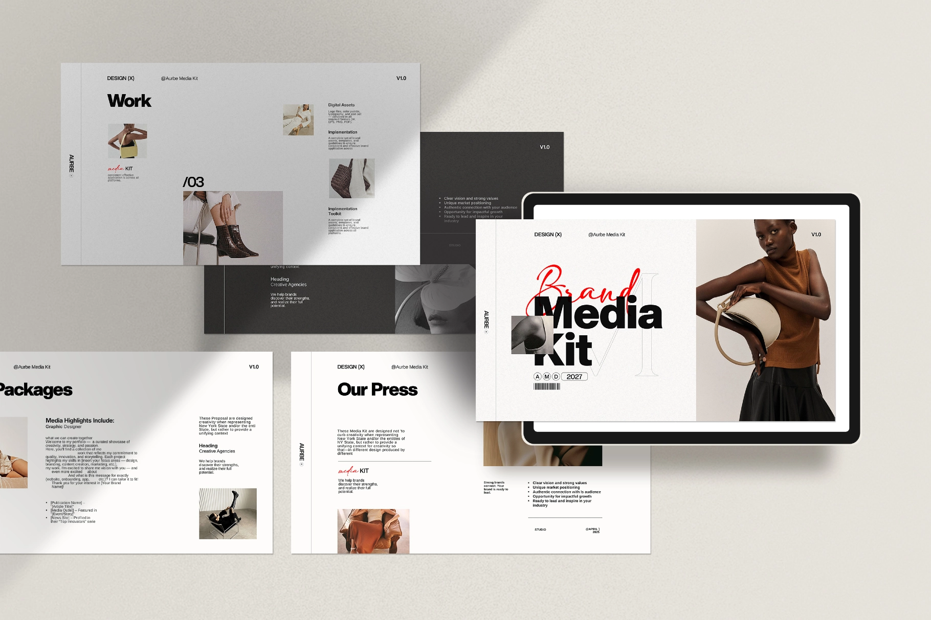 Aurbe Media Kit Presentation Template