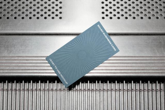 90x50 Business Card Mockup
