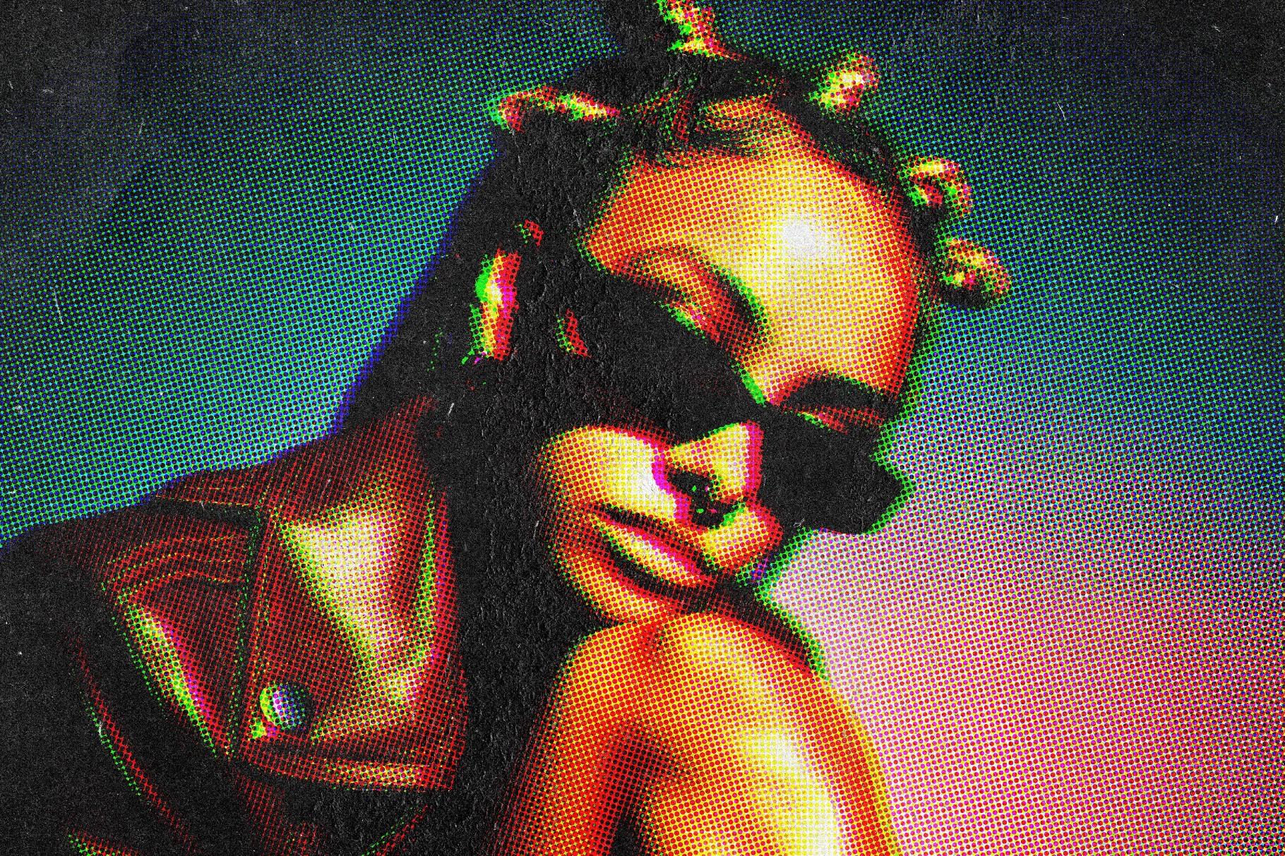 Halftone Magazine Photo Effect