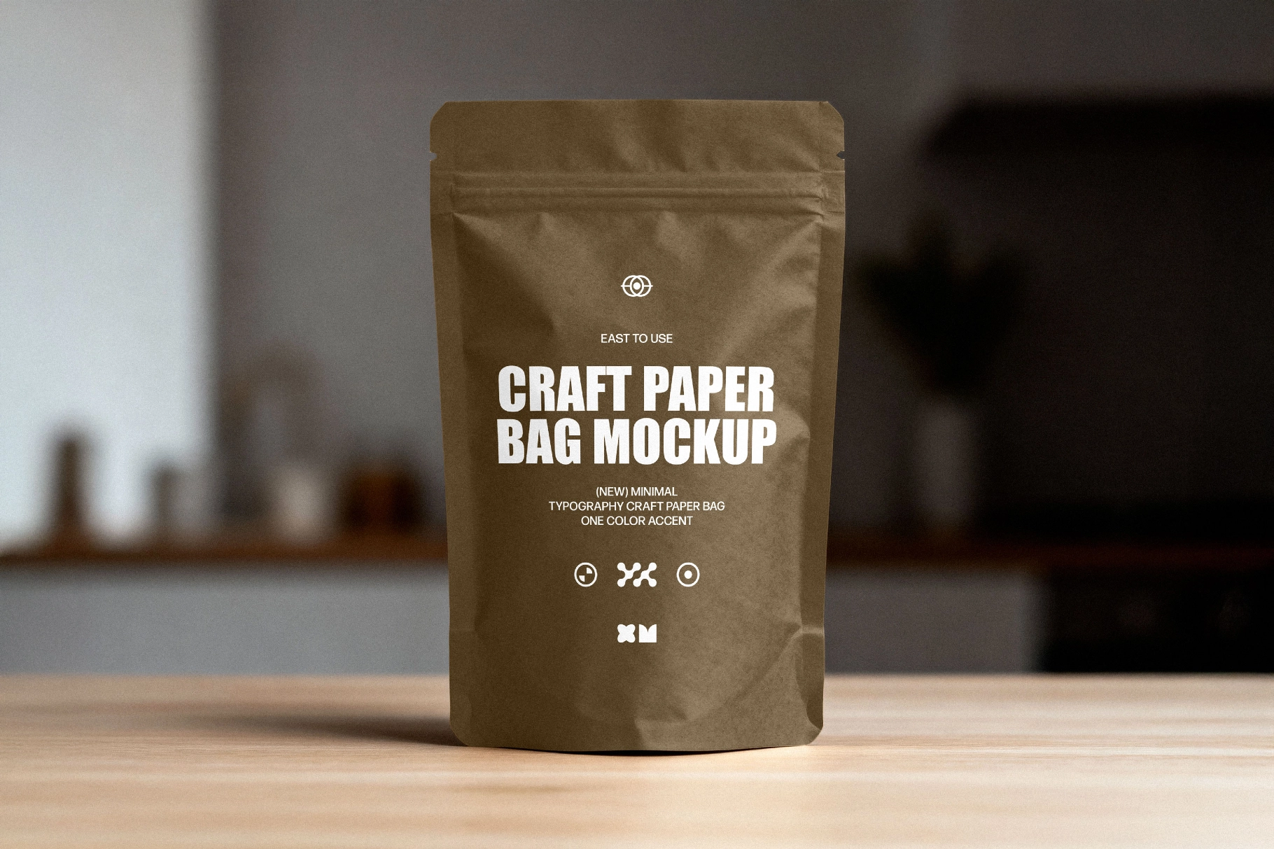 Craft Paper Bag Mockup