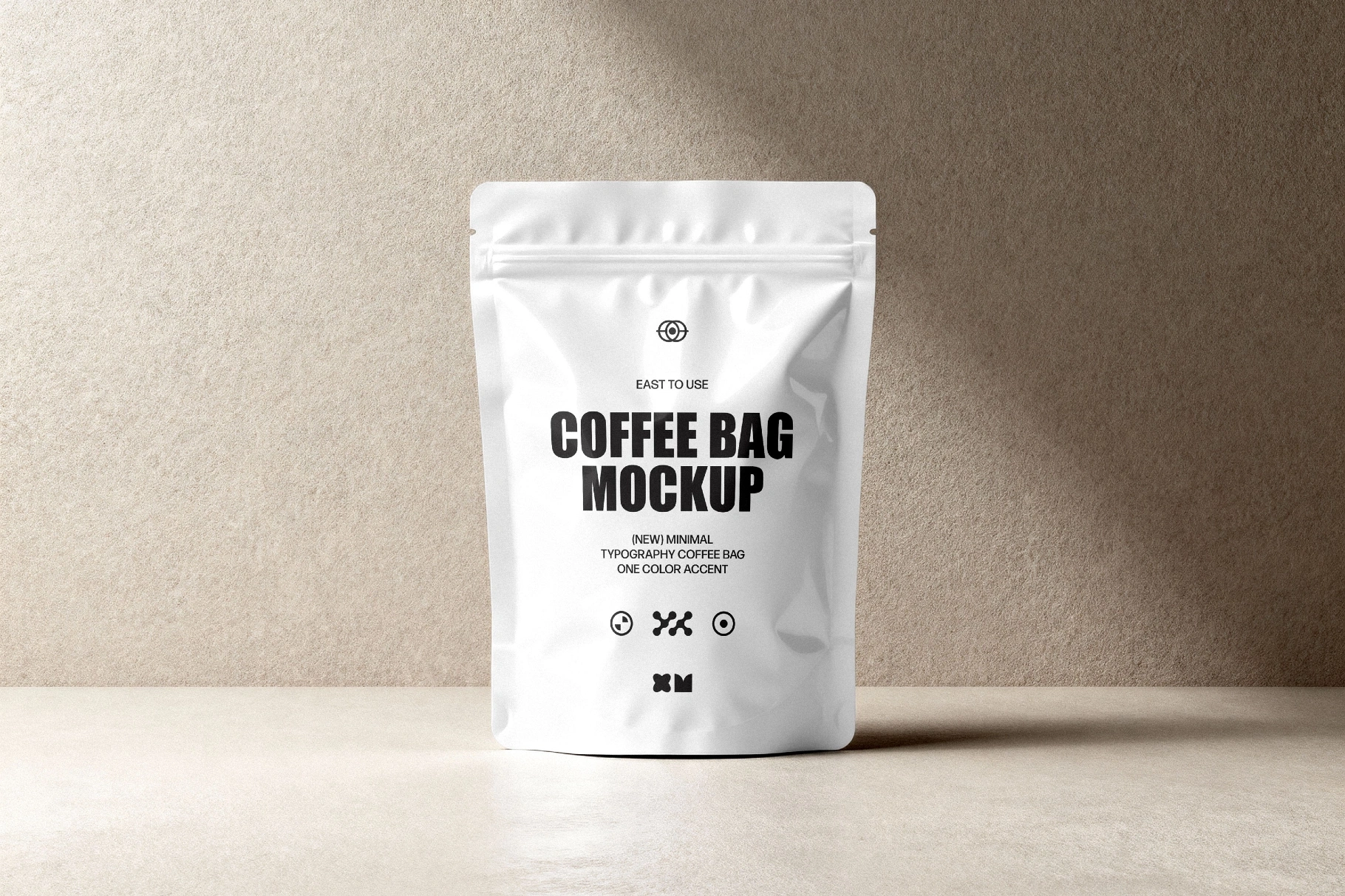 Plastic Coffee Pouch Mockup