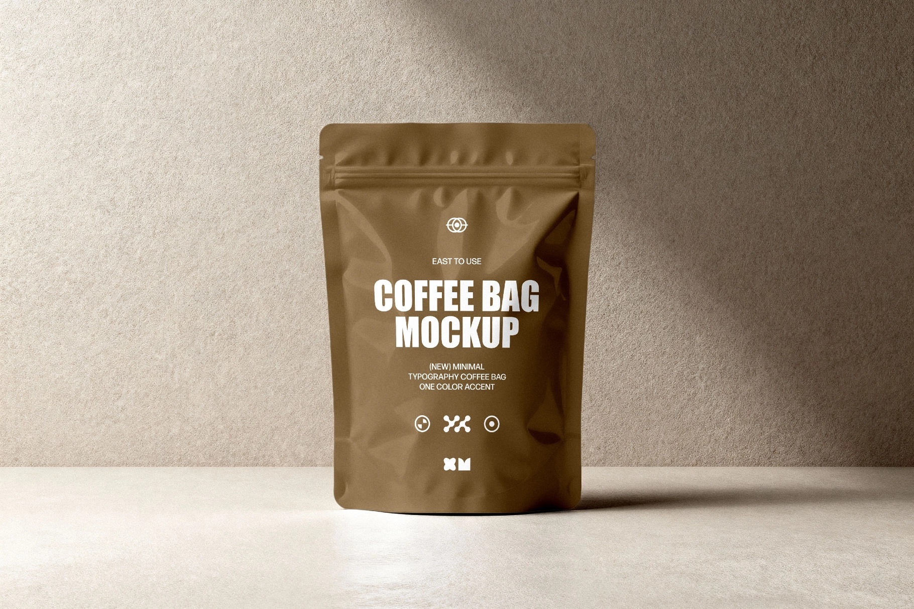 Plastic Coffee Pouch Mockup