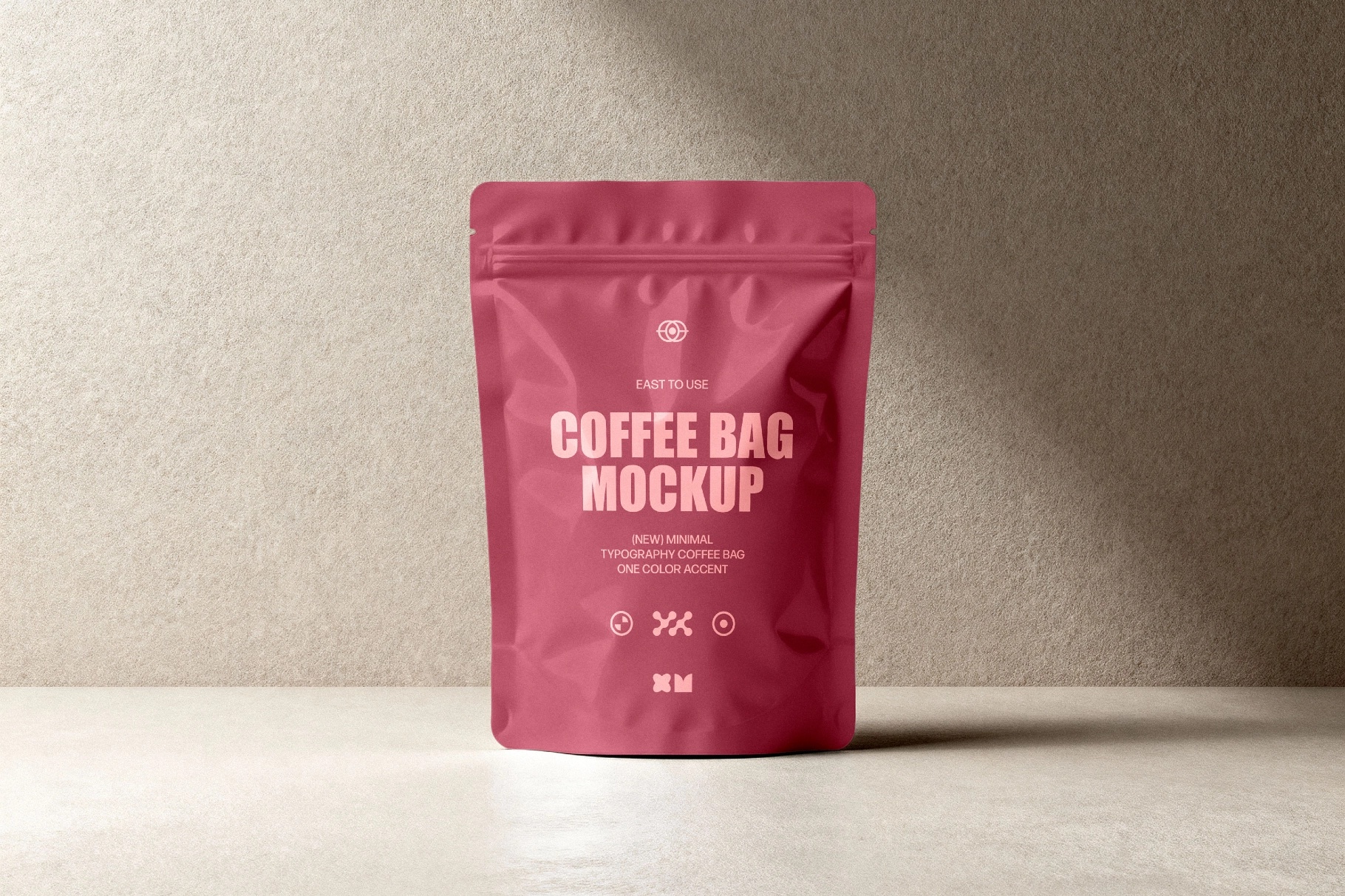 Plastic Coffee Pouch Mockup