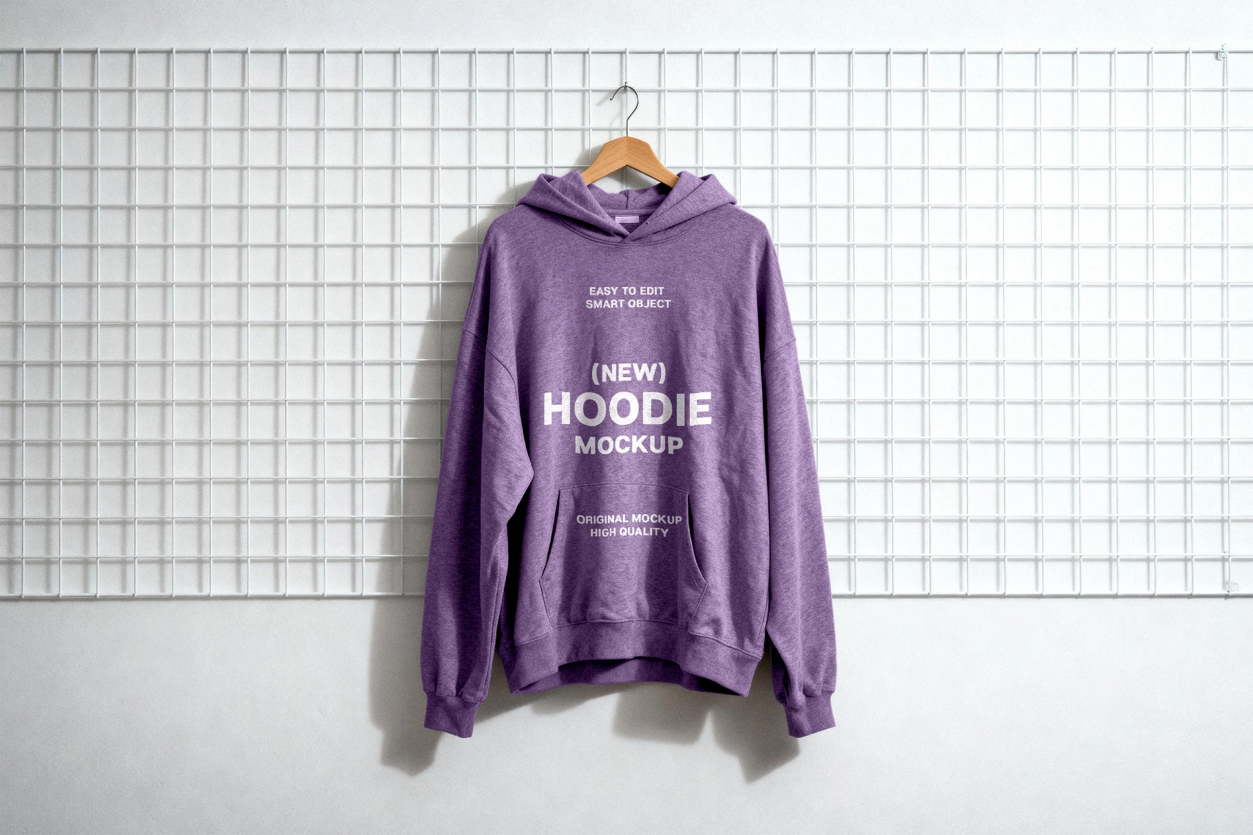 Hoodie on Hanger Mockup
