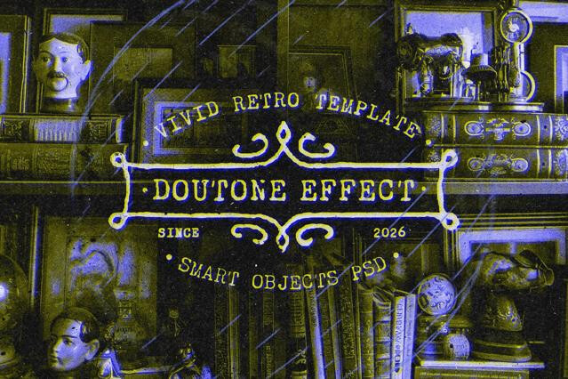 Duotone Retro Photo Effect