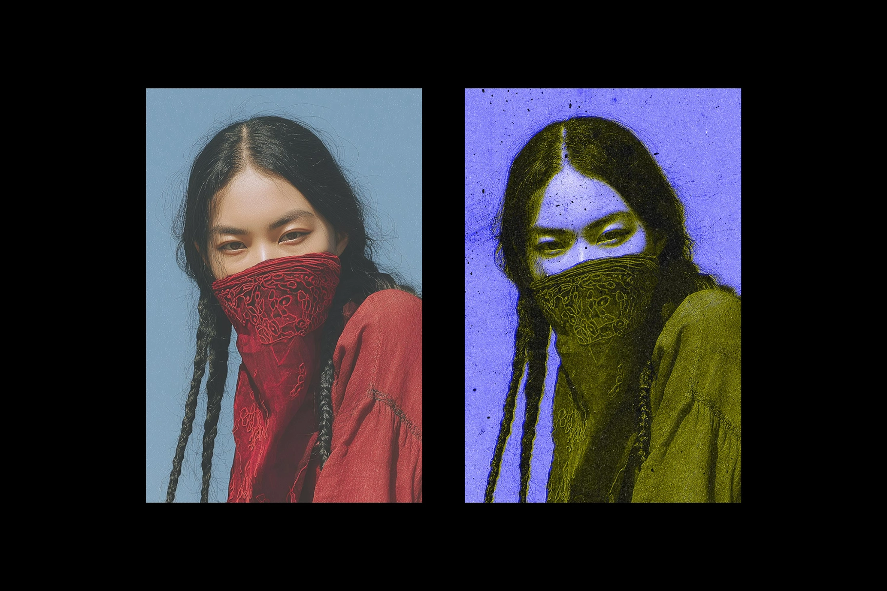 Duotone Retro Photo Effect