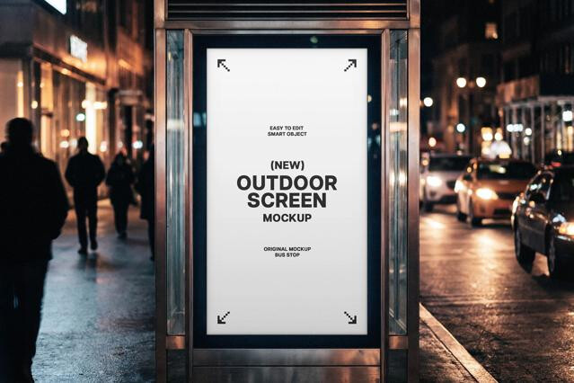 Bus Stop Screen Mockup