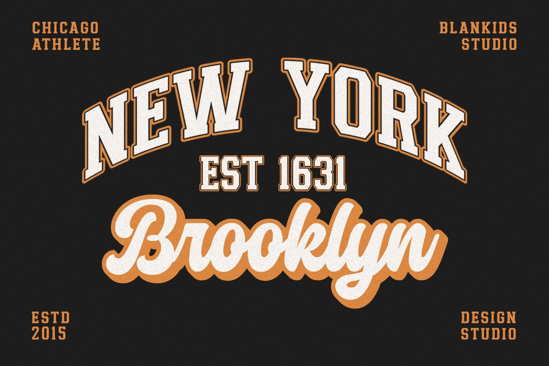 Chicago Athlete a Retro Sporty Font Duo