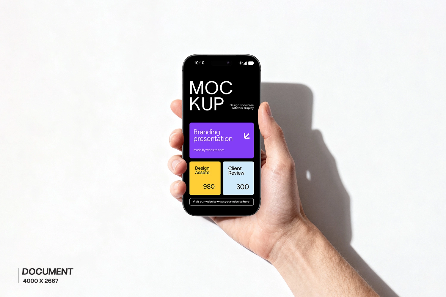 Hand Holding iPhone 17 Pro Max Mockup