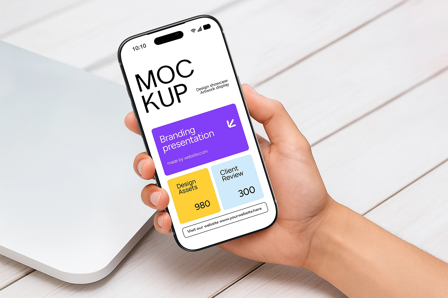 Hand Holding iPhone 17 Pro Max Mockup