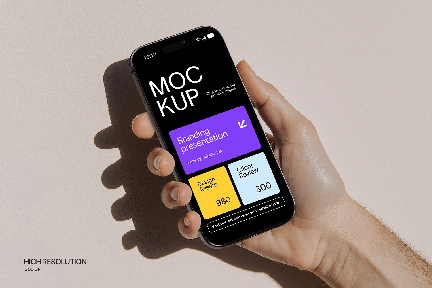 Hand Holding iPhone 17 Pro Max Mockup