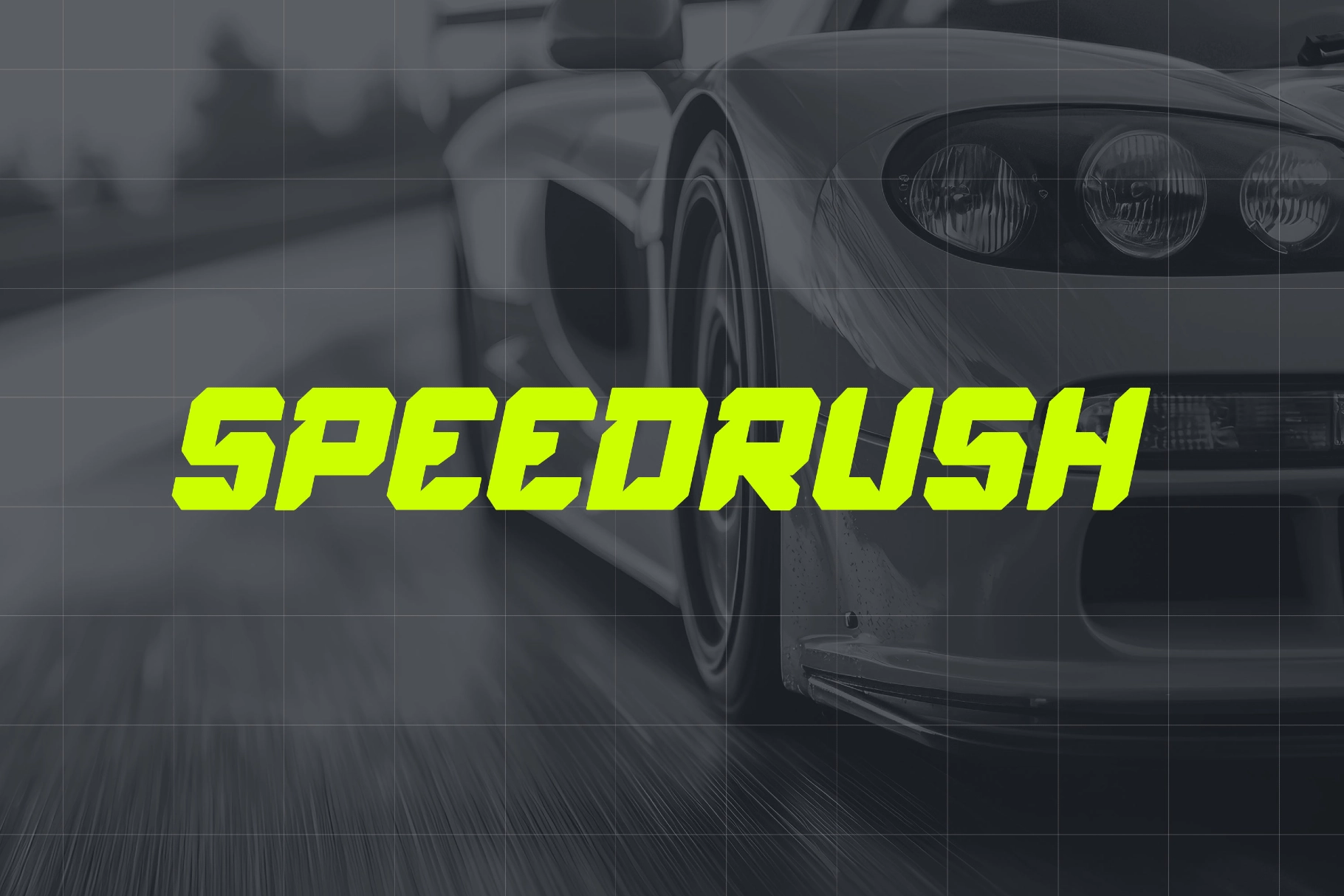 Speed Rush - Race Display Font