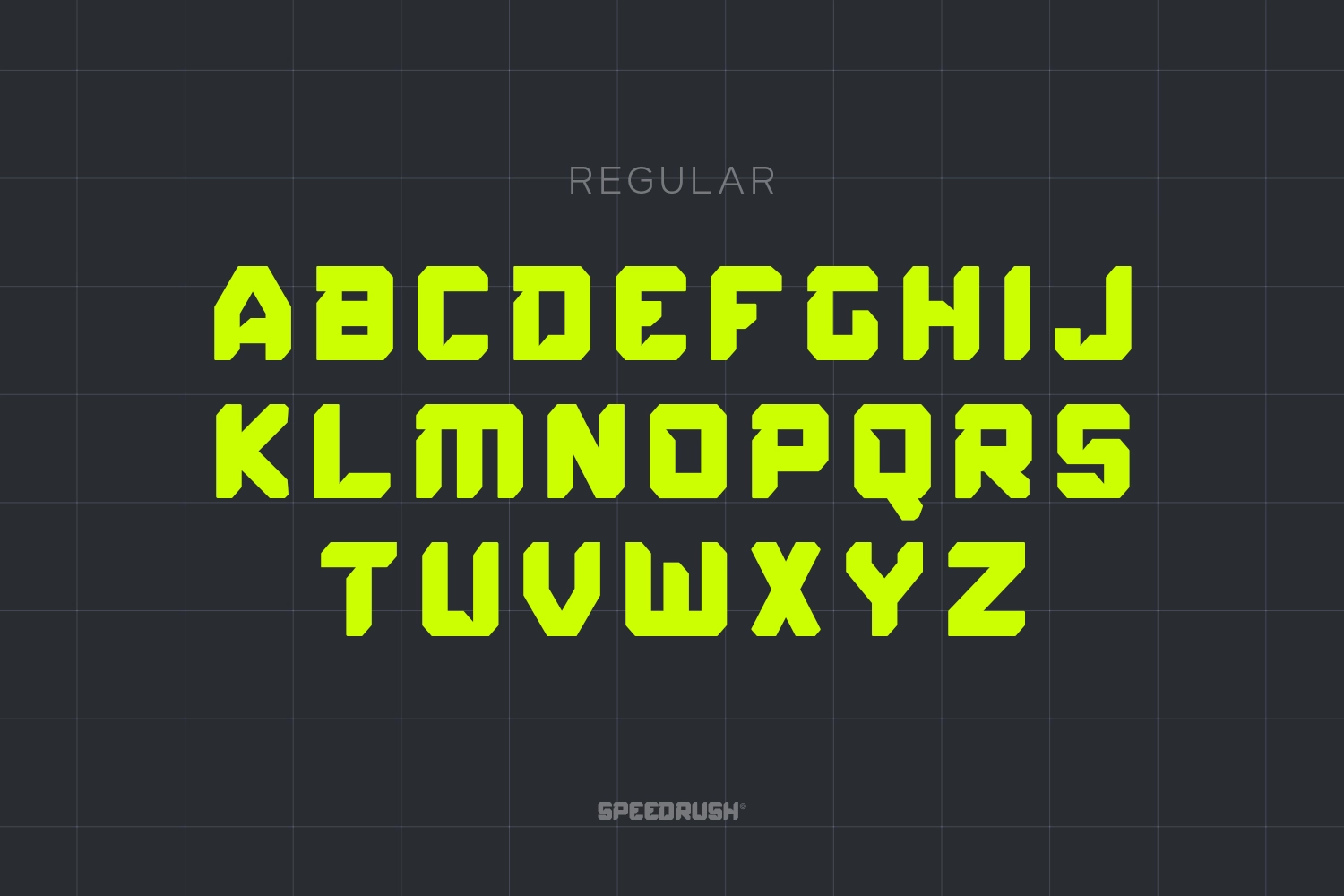 Speed Rush - Race Display Font