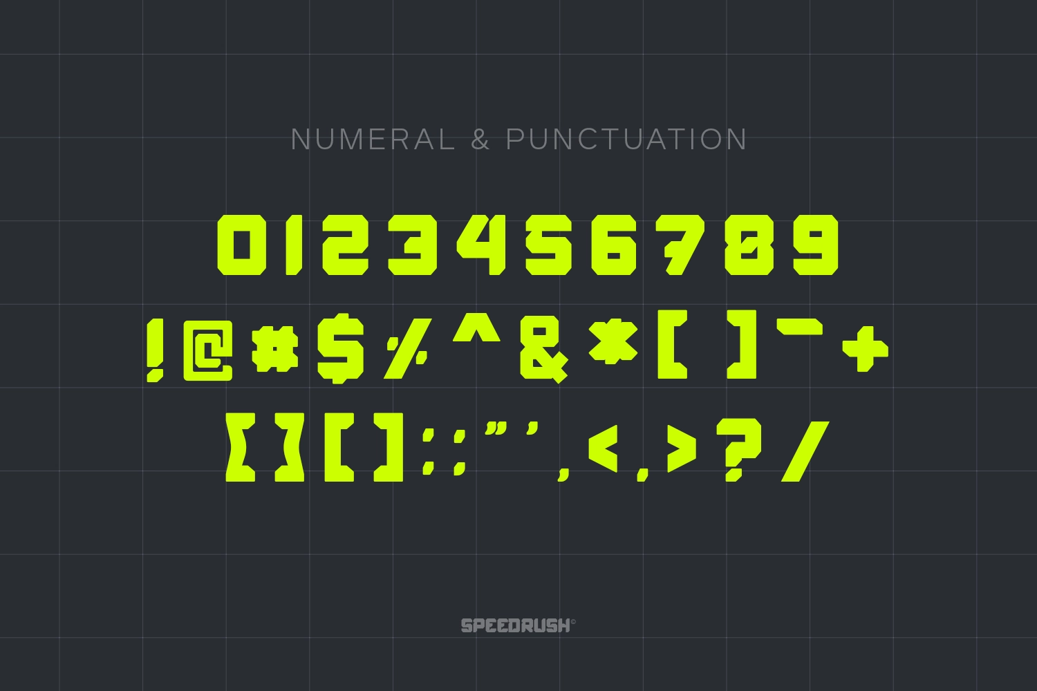 Speed Rush - Race Display Font