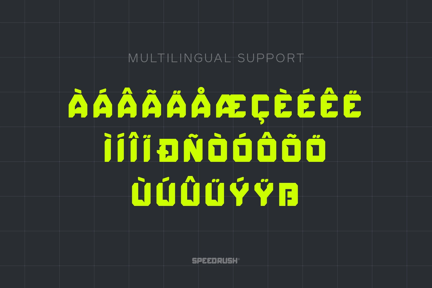 Speed Rush - Race Display Font