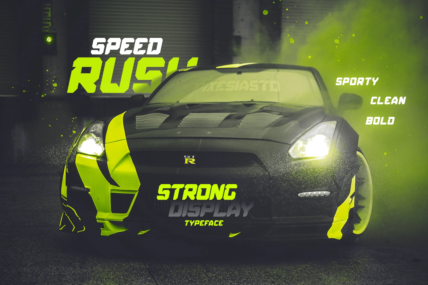 Speed Rush - Race Display Font