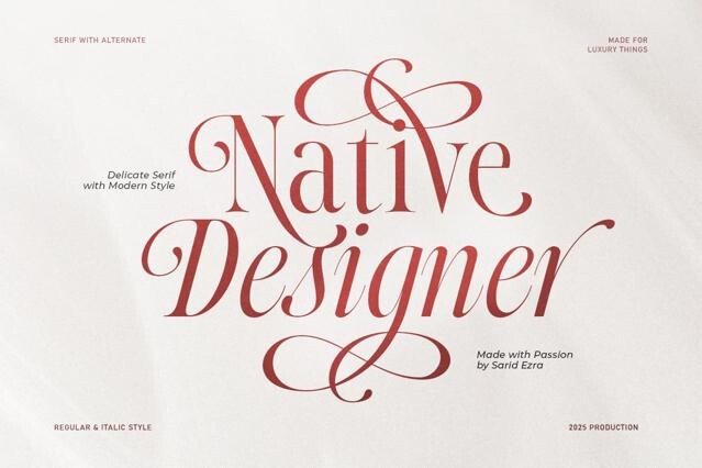 Native Designer - Delicate Serif