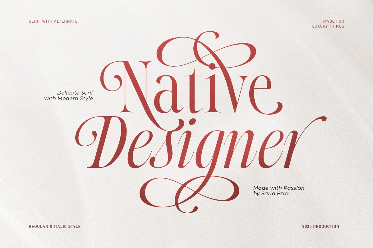 Native Designer - Delicate Serif