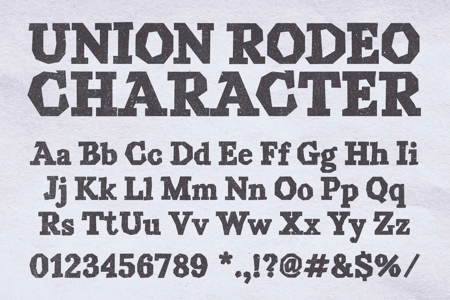Union Rodeo – Slab Serif Western Style Font