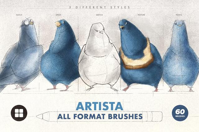Artista Multi-App Brushes