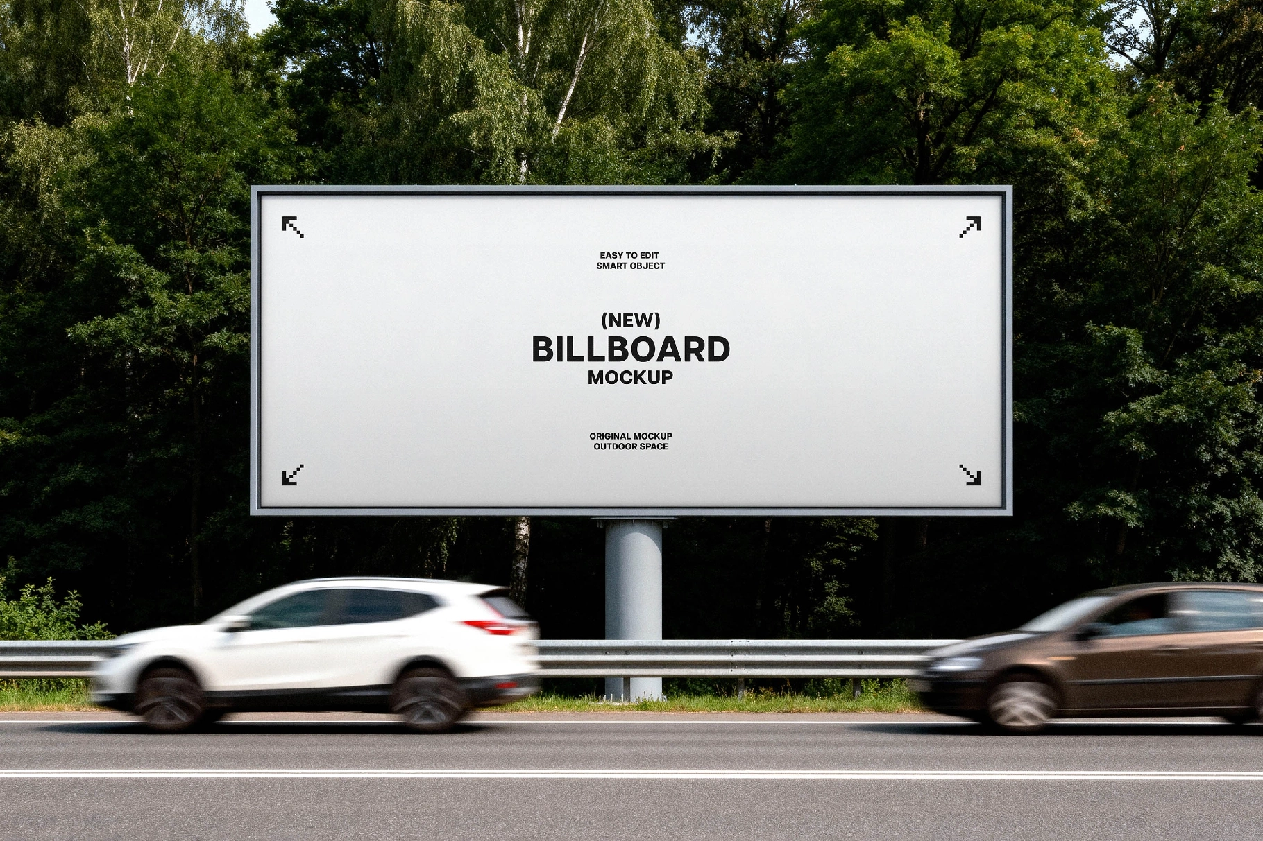Highway Billboard Mockup