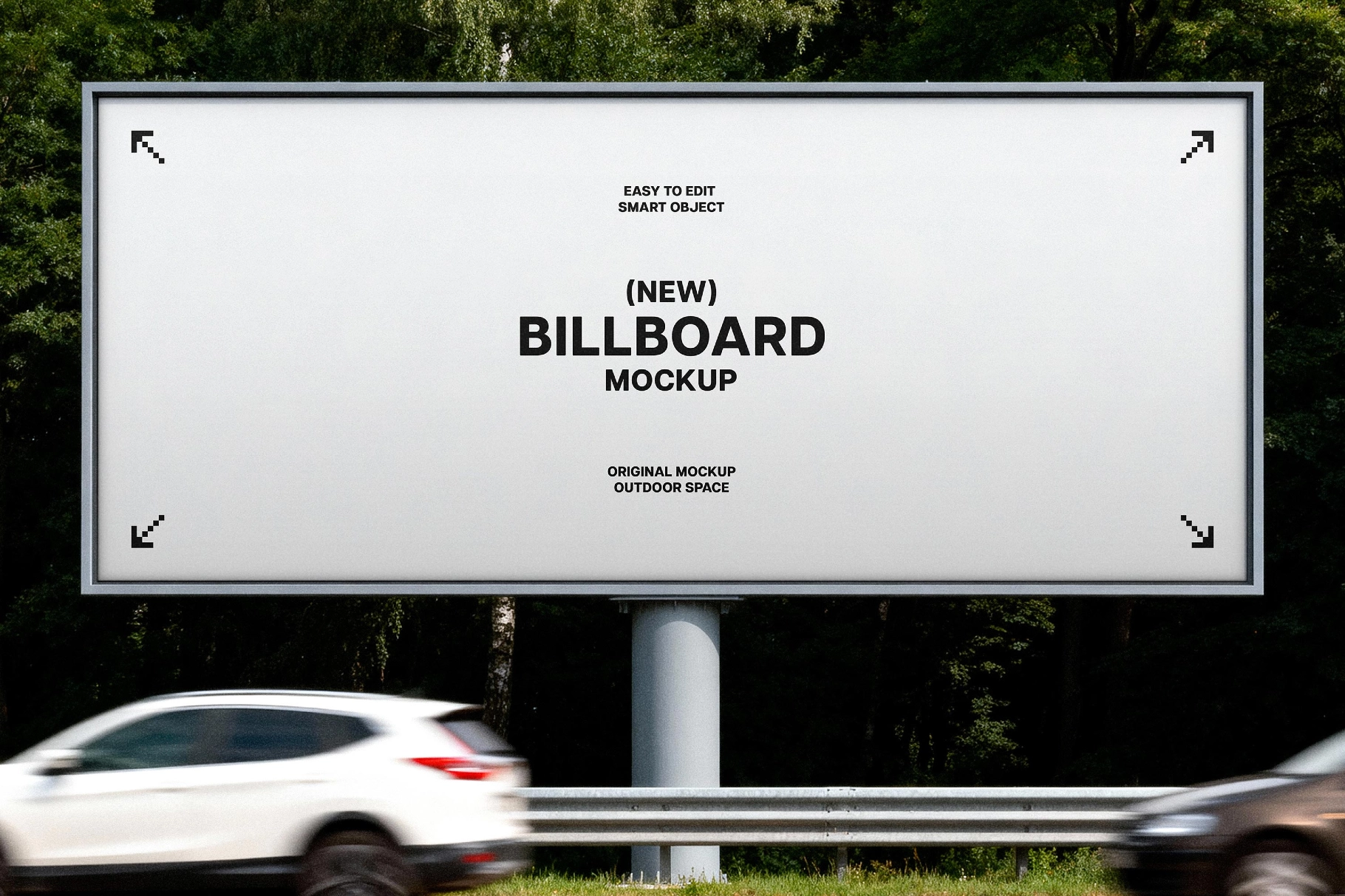 Highway Billboard Mockup
