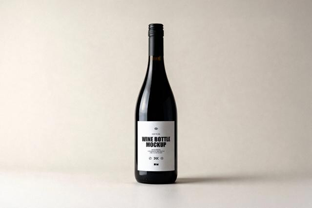 Screw-cap Wine Bottle Mockup